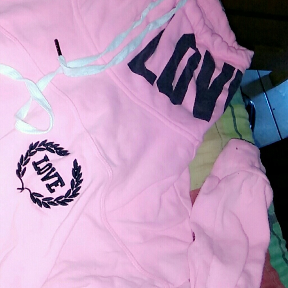 Pink hoodie